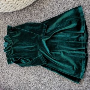 Green Velour Dress